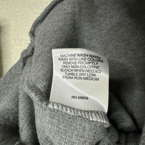 Cremieux Mens Sweater Size XL Grey Pullover Elbow Pads 1/4‎ Button 100% Cotton - Picture 4 of 8